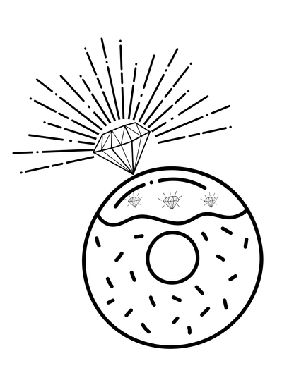 The Sweetest Gem Coloring Book