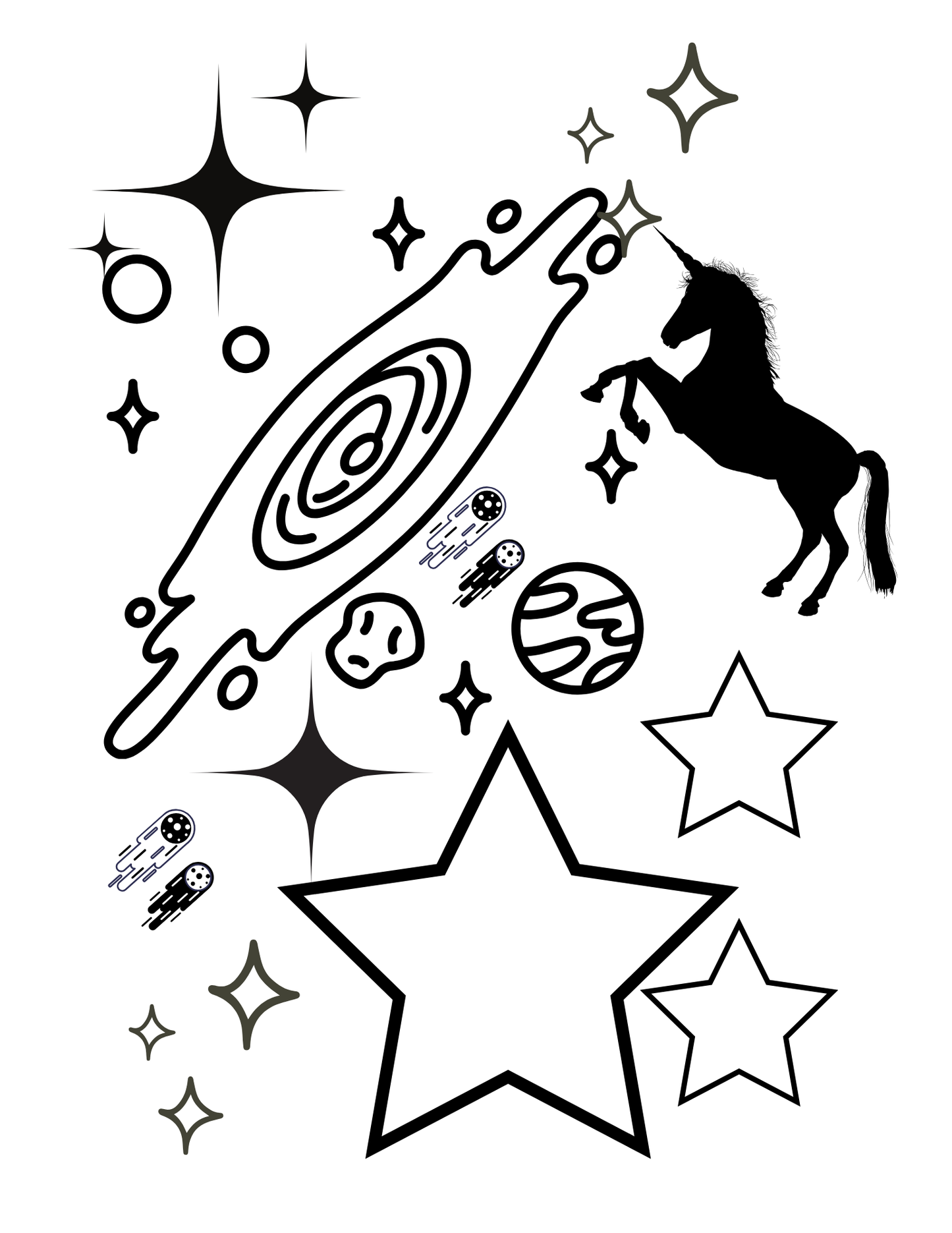 Emi Rae Space Coloring Book