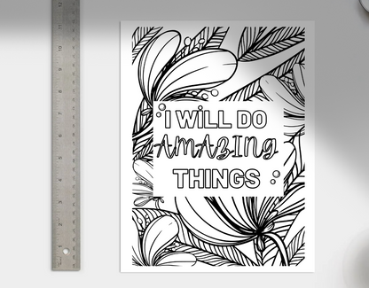 Positive Affirmation Coloring and Activity Book:Fun Coloring and Activity-DIGITAL COPY